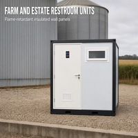 Salle de bain et toilettes portables préfabriquées, toilettes avec séparation humide/sèche, panneau sandwich, installation facile pour l'extérieur