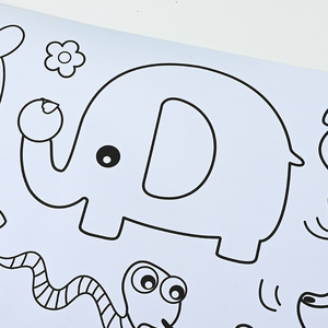 Livre de coloriage pour enfants à l'aquarelle, motif graffiti, papier blanc, vente en gros, cadeau transfrontalier - Product Image 3