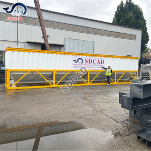 Di chuyển hình chữ nhật ngang container loại lưu trữ xi măng <span class=keywords><strong>Silo</strong></span> với băng tải trục vít để bán cát <span class=keywords><strong>Silo</strong></span> Fly Ash <span class=keywords><strong>Silo</strong></span> giá - Product Image 6