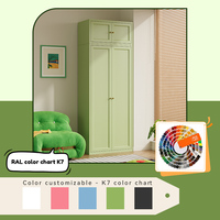 Armoire en acier combinée pour adolescents, placard métallique qui optimise l'espace de rangement dans les petites chambres