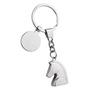 Llavero 3D de cabeza de caballo de aleación, moderno, vintage, lindo, de metal, con mosquetón, estilo caricatura - Product Image 1