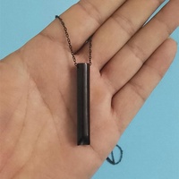 Collier anti-stress personnalisé MECYLIFE en acier inoxydable avec sifflet vibrant pour la méditation