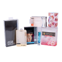 Boîtes cadeaux pliables en PVC transparent personnalisées avec impression UV, forme rectangulaire, OEM/ODM disponible