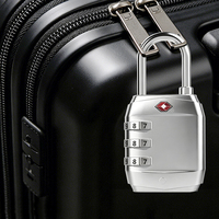 Cadenas à combinaison en alliage approuvé par la TSA, serrure à code de sécurité à 3 chiffres, antivol, pour valise, sac à dos, bagages