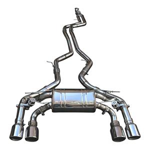 Système d'échappement Catback à soupapes Vortex SS304 pour BMW M2 F87 N55 3.0T avec embouts chromés quadruples – Kit de performance et de réglage - Product Image 1
