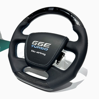 Volant de voiture en fibre de carbone LED avec couvre-klaxon en cuir, pour les modèles Ford XR6 FG Mk2 Ford Falcon, personnalisation disponible