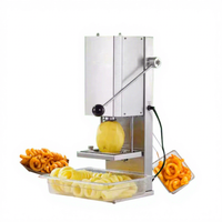 Restaurant Fried Food Store 110v 240v Twist Machine à frites bouclées Machine à couper les chips de pommes de terre en spirale