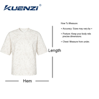 T-shirts personnalisés Kuenzi avec logo, 100% coton, 330 GSM, doux, durables, vintage, délavés, streetwear, surdimensionnés pour femmes