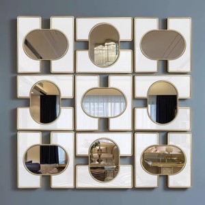 Specchio combinato francese all'ingrosso per soggiorno e decorazione d'<span class=keywords><strong>ingresso</strong></span> di lusso specchio a parete di lusso - Product Image 4