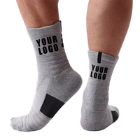 Chaussettes de sport avec logo personnalisé pour hommes Chaussettes de marathon de course de haute qualité Chaussettes de sport personnalisées pour le basket-ball et le cyclisme avec logo