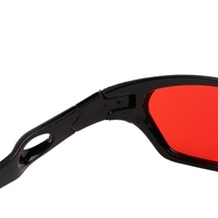 2 adet evrensel plastik kırmızı mavi 3D gözlük siyah çerçeve 3D Visoin cam boyutlu Anaglyph film oyunu DVD Video için