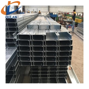 โครงเหล็กขึ้นรูปเย็นน้ำหนักเบาสำหรับผนังกั้นอาคารแบบโมดูลาร์และระบบฉนวนผนังภายในเหล็กรูปตัวซี - Product Image 1