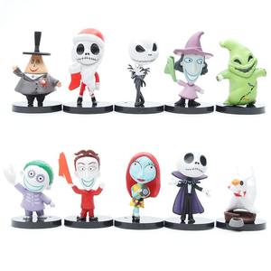 Juego de 9 Figuras Coleccionables de Jack Skellington de Pesadilla Antes de Navidad, Adorno de Escritorio para Halloween - Product Image 6