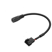 Câble d'alimentation USB et DC 5,5x2,1 mm femelle vers borne de ventilateur 4 broches, adaptateur de ventilateur de refroidissement DIY pour routeur et ventilateur de châssis