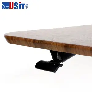 USIT Home Office Furniture Computer Standing Table Lifting Office Desk Height Adjustment Desk With Spinner Wheels