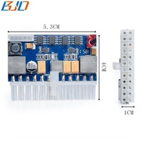 Modul Catu Daya Pico PSU 200W Output 24Pin ATX 24P dengan Input 19V Port DC 5.5 * 2.5MM untuk Casing Komputer Mini PC