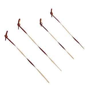 Fournitures hôtelières, pics à cocktail en <span class=keywords><strong>bambou</strong></span> jetables à extrémité bouclée, 4,72 pouces, 3 couleurs au choix - Product Image 3