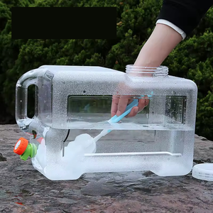 10/15/20L Thickened <b>Plastic</b> Transparent Outdoor Camping Water tank <b>Large</b> Water <b>Storage</b> <b>Container</b> with Faucet Water Storagebucket - Product Image 6
