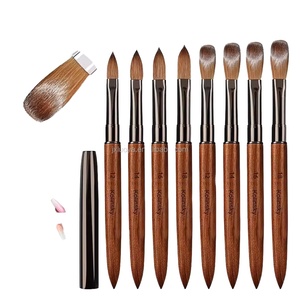 Pinceau à ongles en acrylique Kolinsky de haute qualité, personnalisé en usine, pour poudres, personnalisable avec logo et 30%50%80%100% de poils naturels - Product Image 2