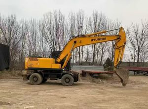 Excavadora de ruedas Hyundai 210w-7 original de Corea, bajo consumo de combustible, excavadora barata en venta al por mayor, disponible en stock. - Product Image 2