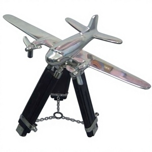 Compre en Línea un Modelo de Avión con Soporte de Trípode Ajustable, con Hélice, Acabado Brillante, Modelo de Avión Decorativo - Product Image 1