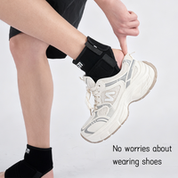 Attelle de cheville personnalisée XM Sports à talon ouvert, enveloppement de compression réglable avec protection pour la course, le basketball, le fitness, unisexe