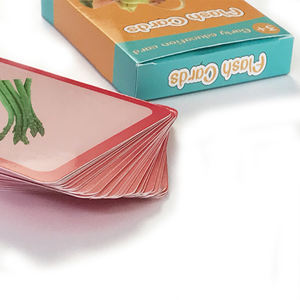 Tarjetas de Aprendizaje para Niños con Diseño Personalizado, Tarjetas Educativas de Papel con Diseño de Vegetales - Product Image 3