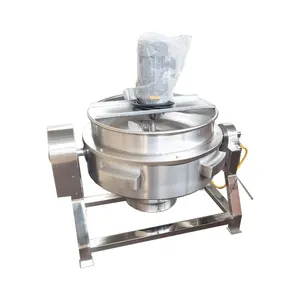 Automatic Pot Mixer Double Tilting Gas Heating Steam Jacketed Kettle Price