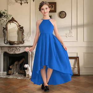 Elegante Vestido Largo Formal de Tirantes Finos para Niñas, Estilo Verano, para Recital de Piano, Actuación de Violín, Concurso, <span class=keywords><strong>Boda</strong></span>, Fiesta - Product Image 3