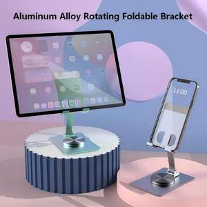 Soporte Ergonómico Portátil de Aleación de Aluminio para iPad, Altura Ajustable, Rotación de 360 Grados, Base Giratoria, Diseño Flexible para Escritorio - Product Image 5