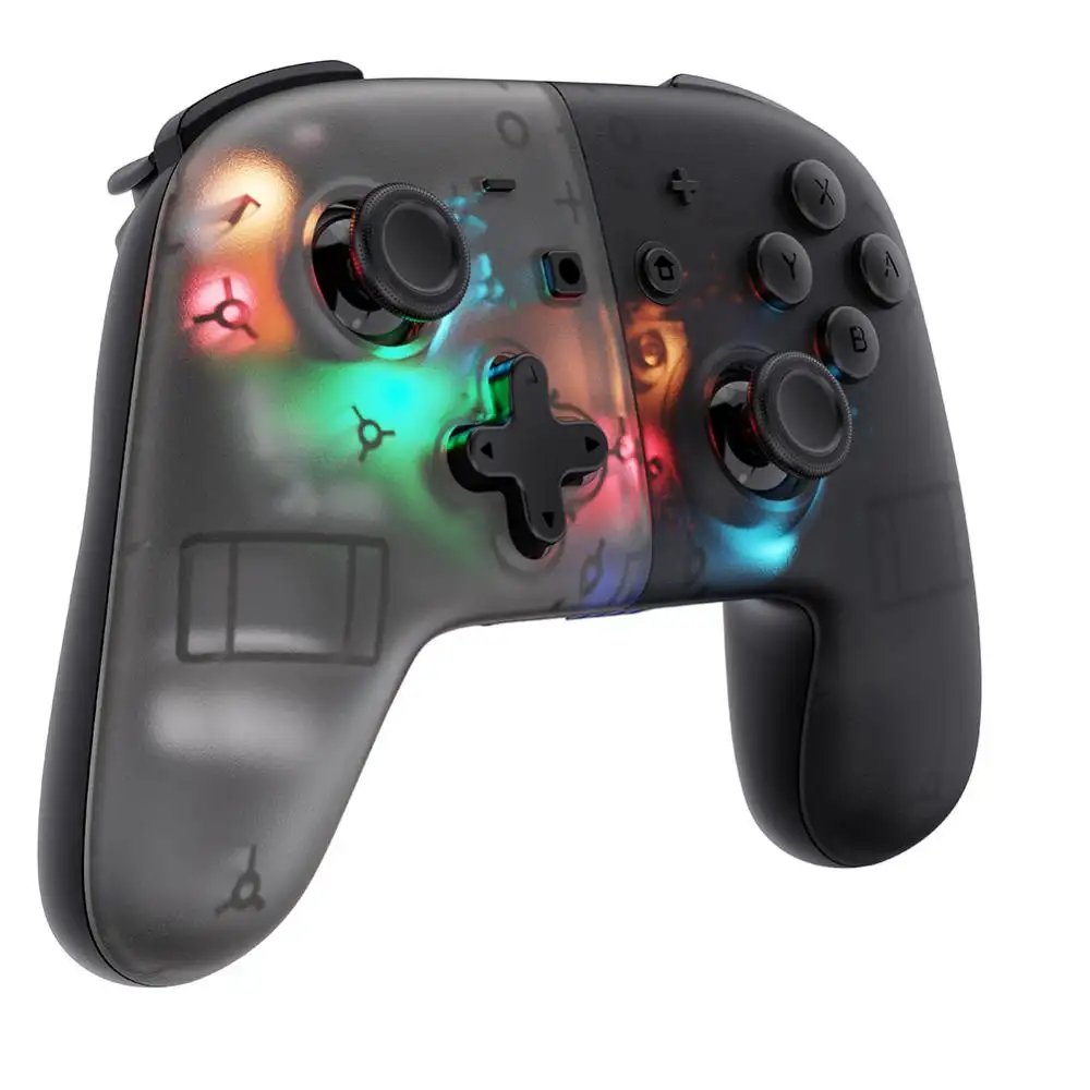 Accesorio de Gamepad negro, mango de interruptor, controlador de juego de mango suave para Pc, controlador de teléfono móvil, accesorios de juego