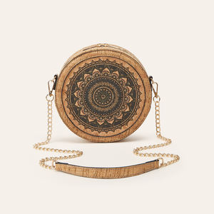 Bohemian Multi-element <b>Retro</b> Ethnic Style Oval Chain Bark Shoulder Bag for Women - Product Image 3