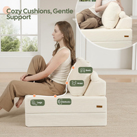Canapé-lit pliable moderne en chenille pour France, élégant canapé-lit simple multifonctionnel pour salon parisien et usage invité