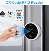 Lecteur de contrôle d'accès RFID à code QR métallique TCP/IP Wiegand RS485 étanche IP67 EM HID MF NFC pour système d'entrée de porte