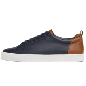 Chaussures de sport décontractées en cuir respirant noir avec logo personnalisé, Zapatillas, Sneakers pour hommes - Product Image 1