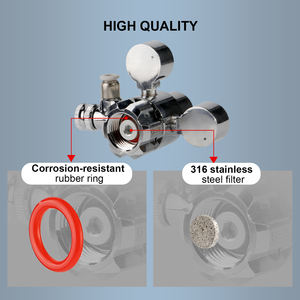 OEM Çift Göstergeli Metal Çevre Dostu Akvaryum <span class=keywords><strong>CO2</strong></span> Regülatör Kiti Sistemi - Product Image 4