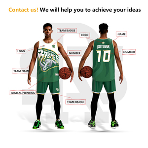 Chemise de basket-ball Free Design pour les événements d'équipe Uniforme de basket-ball confortable respirant de couleurs et de motifs de vêtements de sport - Product Image 2