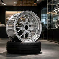 Jantes forgées sport chromées polies GS Deep Dish 1/2 pièces 5x114.3 5x120 5x112 17 18 19 20 21 22 24 pouces pour BMW GTR C8 Audi