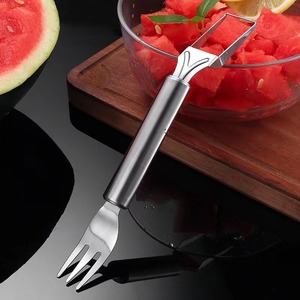 Coupe-pastèque manuel 1 pièce en acier inoxydable, trancheuse multifonction durable pour salades et fruits - Product Image 3