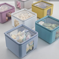 Duurzame Partij Uitstekende Groothandel Wit Vierkant Polypropyleen Voedselopslag Container Acryl Voor Fruit