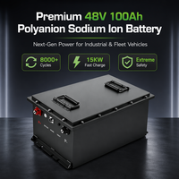 Batterie AGV pour chariot élévateur industriel au sodium-ion 48V 100Ah NFPP, test de pénétration par clou non inflammable réussi -20°C ℃   Performances à basse température