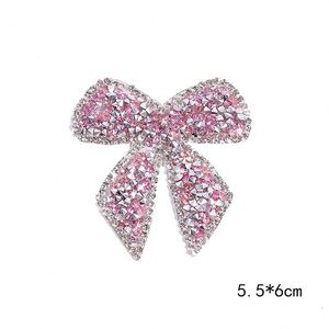 Nouvelles appliques en strass brillantes et colorées, à coller ou à repasser, en forme de nœud, pour la décoration des vêtements et des sacs - Product Image 4