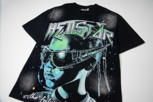 T-shirt tendance double face Future <span class=keywords><strong>Declaration</strong></span> Neon Helmet 250g - Product Image 3