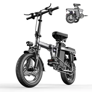 לנו מחסן אופניים ממונעים 400w48w סוללת ליתיום מתקפל אופניים חשמליים אור חשמלי למבוגרים