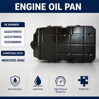 Cárter de Aceite de Motor Profesional para Mercedes-Benz, Unidad OE A2222700512 A2212700912, a Prueba de Fugas, Confiable, Reemplazo Directo OEM