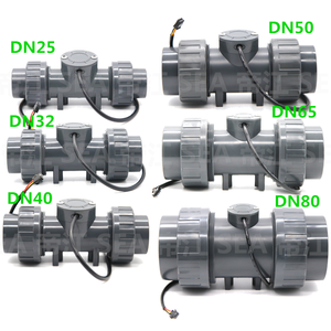 Dijiang OEM hỗ trợ zjpvc dn25-dn80 20-3000lpm uPVC tuabin kiểm tra chảy chất lỏng Lưu lượng nước mét truy cập cảm biến lưu lượng - Product Image 1