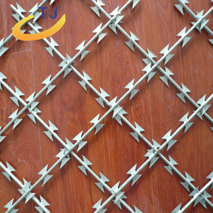 Alambre de púas de 2,5mm de <span class=keywords><strong>concertina</strong></span> <span class=keywords><strong>galvanizada</strong></span> de Nigeria de alta seguridad, alambre de púas de 304 Ss, alambre de púas de afeitar - Product Image 4