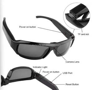 <span class=keywords><strong>Gafas</strong></span> <span class=keywords><strong>de</strong></span> <span class=keywords><strong>Sol</strong></span> Deportivas HD 1080P con Cámara Mini 4K para Grabación <span class=keywords><strong>de</strong></span> Video, Resistentes al Agua e Inteligentes - Product Image 3