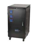 Stabilisateur de tension triphasé SVC-20KVA de type moteur TL équipé d'un écran d'affichage LED anglais