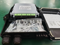 Venta caliente FTTH FDB equipo terminal caja 8 núcleos fibra óptica empalme distribución caja 8F caja divisora